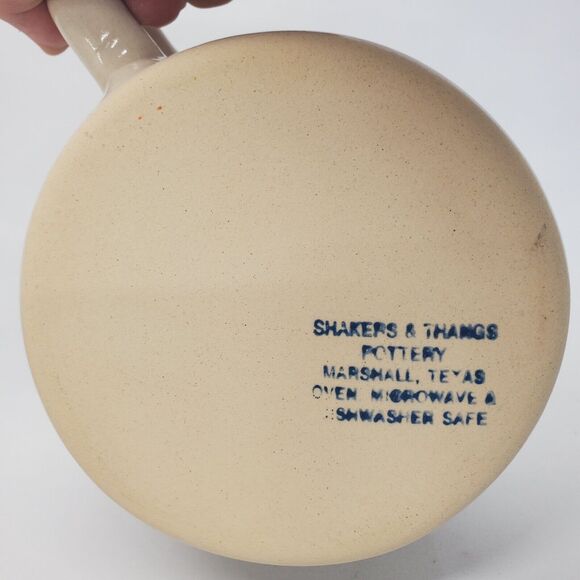 SHAKERS & THANGS Pottery Soup Chili Bowls Handles CHILI PEPPERS Marshall Texas - Picture 8 of 11